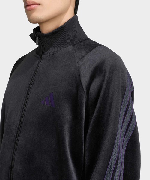 adidas（アディダス）の「スタジアム ルーズフィット ベロア トラックトップ / ジャージ / アディダス adidas（ジャージ・メンズ・ブラック・3XL/X-SMALL/SMALL/XX-LARGE/LARGE/MEDIUM/X-LARGE）」の3枚目の写真