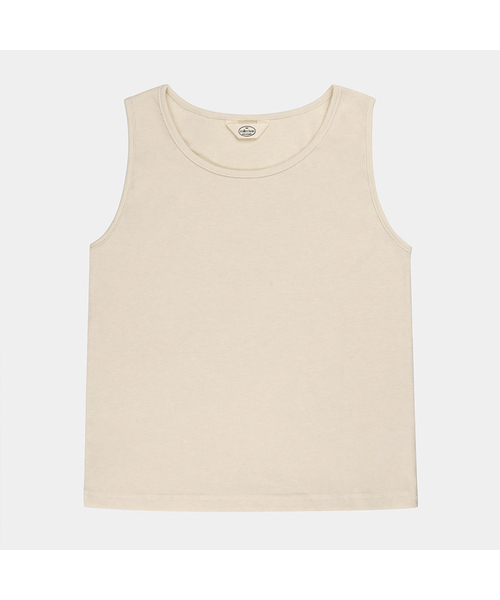 PIGMENT(ピグメント)の「ちょんちょんテンションリブタンクトップ (YZVT2606046)(Tシャツ/カットソー・レディース・クリーム/ブラック/ベージュ・FREE)」の3枚目の写真