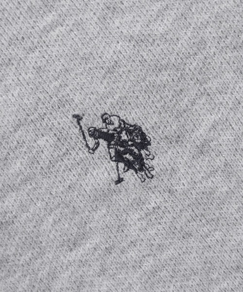 U.S. POLO ASSN.(ユーエスポロアッスン)の「【80】【U.S. POLO ASSN./ユーエスポロアッスン】ミラノリブ スウェットライク 襟付きニット/ポロニット/セーター/総針編み/チクチクしない/ユニセックス/レディース/メンズ(ニット/セーター・メンズ・杢グレー/モカ/アイボリー/ブラック/ネイビー・M/L)」の11枚目の写真
