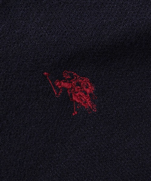 U.S. POLO ASSN.(ユーエスポロアッスン)の「【80】【U.S. POLO ASSN./ユーエスポロアッスン】ミラノリブ スウェットライク 襟付きニット/ポロニット/セーター/総針編み/チクチクしない/ユニセックス/レディース/メンズ(ニット/セーター・メンズ・杢グレー/モカ/アイボリー/ブラック/ネイビー・M/L)」の14枚目の写真