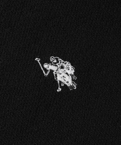 U.S. POLO ASSN.(ユーエスポロアッスン)の「【80】【U.S. POLO ASSN./ユーエスポロアッスン】ミラノリブ スウェットライク 襟付きニット/ポロニット/セーター/総針編み/チクチクしない/ユニセックス/レディース/メンズ(ニット/セーター・メンズ・杢グレー/モカ/アイボリー/ブラック/ネイビー・M/L)」の15枚目の写真