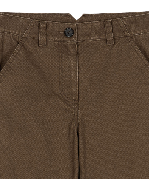 ERA(エラ)の「レディース ERA ウォッシュドフレアワークパンツ - ヴィンテージブラウン(その他パンツ・レディース・その他・SMALL/MEDIUM)」の9枚目の写真