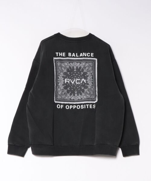 RVCA(ルーカ)の「RVCA BANDANA BALANCE CRAST CR(スウェット・メンズ・チャコール/ブラック・M/L)」の6枚目の写真