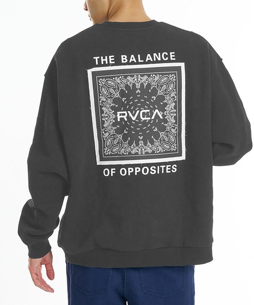 RVCA(ルーカ)の「RVCA BANDANA BALANCE CRAST CR(スウェット・メンズ・チャコール/ブラック・M/L)」の1枚目の写真