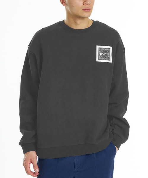 RVCA(ルーカ)の「RVCA BANDANA BALANCE CRAST CR(スウェット・メンズ・チャコール/ブラック・M/L)」の4枚目の写真