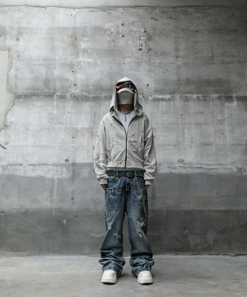 ROARINGRAD(ロアリングラド)の「ダブルウエストデニムパンツ ブルー(デニムパンツ・レディース・その他・LARGE/MEDIUM/SMALL)」の2枚目の写真