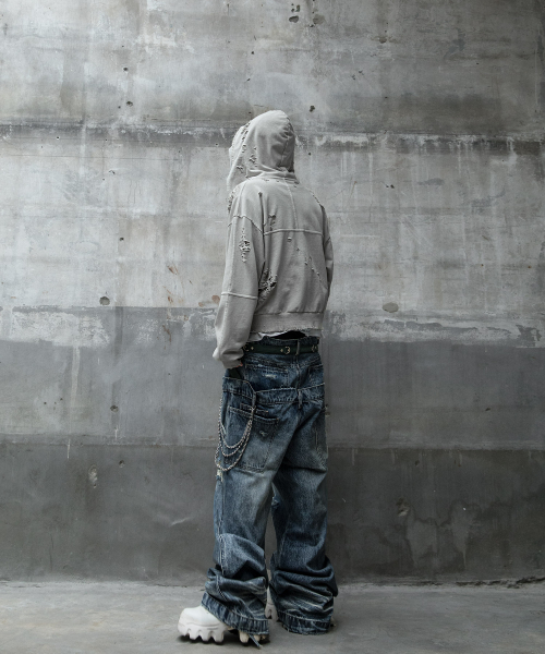 ROARINGRAD(ロアリングラド)の「ダブルウエストデニムパンツ ブルー(デニムパンツ・レディース・その他・LARGE/MEDIUM/SMALL)」の12枚目の写真