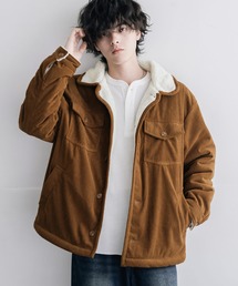 Rocky Monroe（ロッキーモンロー）の「新色追加 オーバーサイズコーデュロイ裏ボアランチコート 2WAYスタンドネックボアジャケット（その他アウター）」