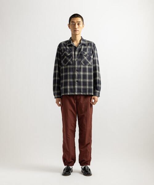 Saturdays NYC（サタデーズ ニューヨークシティ ）の「Marco Ombre Check CPO Shirt（シャツ/ブラウス・メンズ・ネイビー/ブラック/レッド・S/M/XL/L）」の7枚目の写真