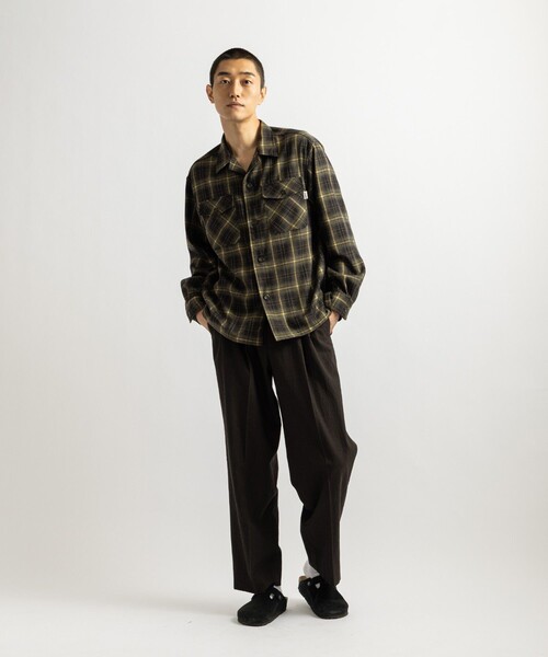 Saturdays NYC（サタデーズ ニューヨークシティ ）の「Marco Ombre Check CPO Shirt（シャツ/ブラウス・メンズ・ネイビー/ブラック/レッド・S/M/XL/L）」の10枚目の写真