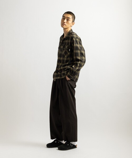 Saturdays NYC（サタデーズ ニューヨークシティ ）の「Marco Ombre Check CPO Shirt（シャツ/ブラウス・メンズ・ネイビー/ブラック/レッド・S/M/XL/L）」の11枚目の写真