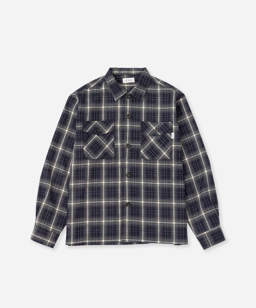 Saturdays NYC（サタデーズ ニューヨークシティ ）の「Marco Ombre Check CPO Shirt（シャツ/ブラウス・メンズ・ネイビー/ブラック/レッド・S/M/XL/L）」の17枚目の写真