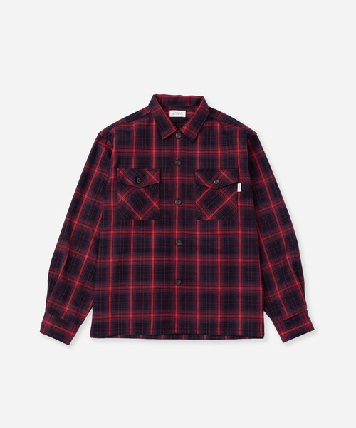 Saturdays NYC（サタデーズ ニューヨークシティ ）の「Marco Ombre Check CPO Shirt（シャツ/ブラウス・メンズ・ネイビー/ブラック/レッド・S/M/XL/L）」の18枚目の写真