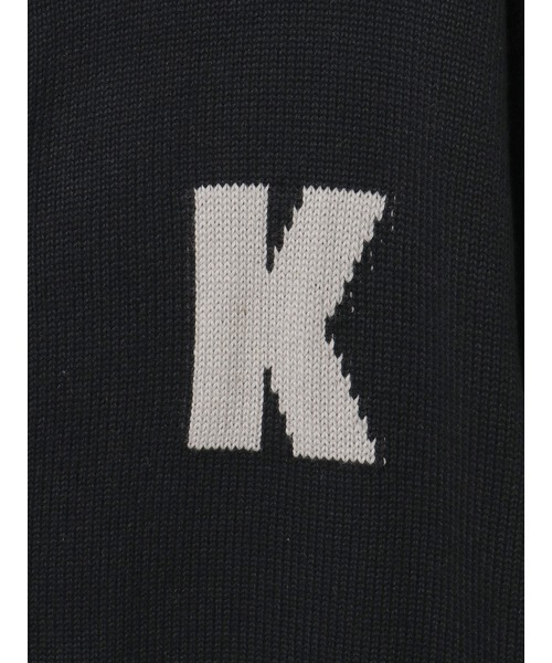 KARL HELMUT(カールヘルム)の「Kロゴニットカーディガン(カーディガン/ボレロ・メンズ・ブラック×グレー/ホワイト×ネイビー・フリー)」の7枚目の写真
