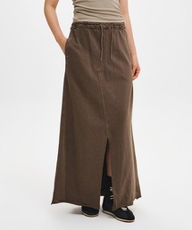 【GENERAL IDEA】ヴィンテージピグメントマキシスカート / VINTAGE PIGMENT-WASHED MAXI SKIRT