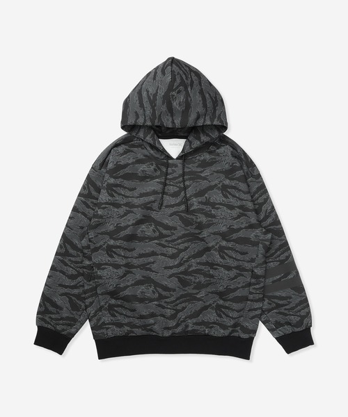 Hurley (ハーレー)の「【Hurley:ハーレー】アクティブスウェットフーディー 4WAYストレッチパーカー PHANTOMSWEAT BLOCK PARTY OVERSIZED(パーカー・メンズ・ブルーグレー/ブラック/ブラック系その他・LARGE/MEDIUM/SMALL/X-LARGE)」の2枚目の写真