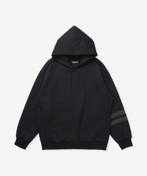 Hurley (ハーレー)の「【Hurley:ハーレー】アクティブスウェットフーディー 4WAYストレッチパーカー PHANTOMSWEAT BLOCK PARTY OVERSIZED(パーカー・メンズ・ブルーグレー/ブラック/ブラック系その他・LARGE/MEDIUM/SMALL/X-LARGE)」の1枚目の写真