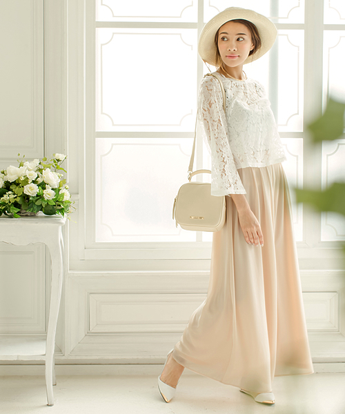 Re:EDIT（リエディ）の「BIGリボンストローハット/帽子/HAT/[Re:EDIT/リエディ][2016S/S展示会]＜2016 SS春新作＞（ハット・レディース・キャメル/ベージュ・FREE）」の2枚目の写真