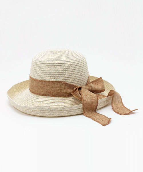 Re:EDIT（リエディ）の「BIGリボンストローハット/帽子/HAT/[Re:EDIT/リエディ][2016S/S展示会]＜2016 SS春新作＞（ハット・レディース・キャメル/ベージュ・FREE）」の10枚目の写真
