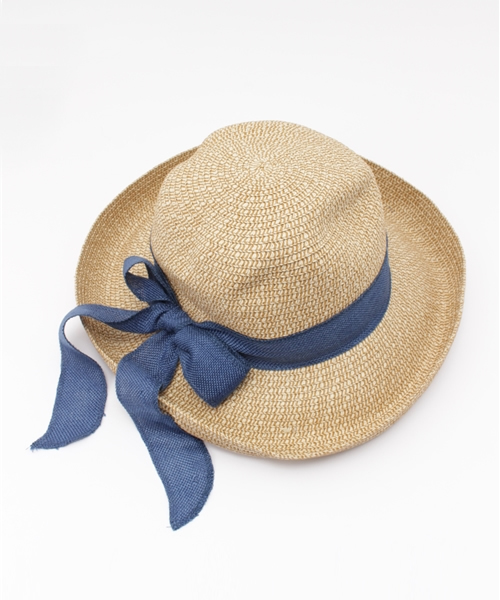 Re:EDIT（リエディ）の「BIGリボンストローハット/帽子/HAT/[Re:EDIT/リエディ][2016S/S展示会]＜2016 SS春新作＞（ハット・レディース・キャメル/ベージュ・FREE）」の5枚目の写真