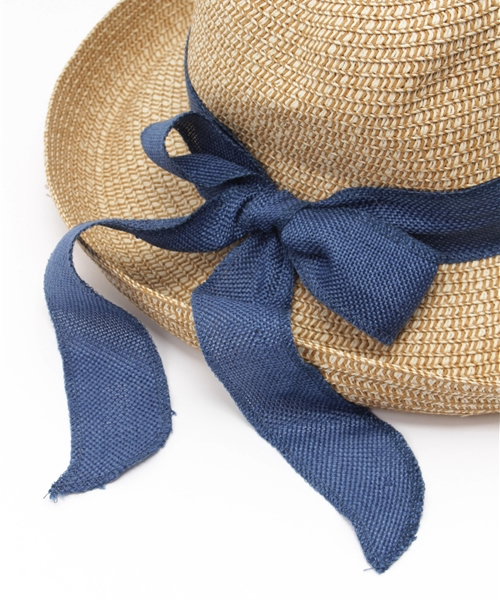 Re:EDIT（リエディ）の「BIGリボンストローハット/帽子/HAT/[Re:EDIT/リエディ][2016S/S展示会]＜2016 SS春新作＞（ハット・レディース・キャメル/ベージュ・FREE）」の6枚目の写真