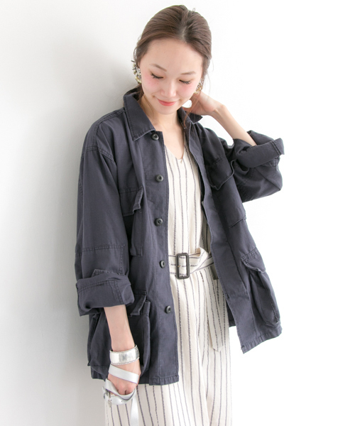 URBAN RESEARCH(アーバンリサーチ)の「UR ROTHCO BDU SHIRTS H.WASH(ブルゾン・レディース・オリーブ/カモフラージュ/ネイビー・FREE)」の1枚目の写真