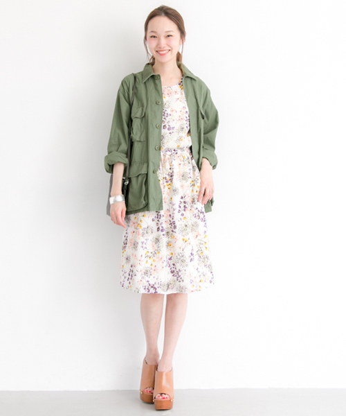 URBAN RESEARCH(アーバンリサーチ)の「UR ROTHCO BDU SHIRTS H.WASH(ブルゾン・レディース・オリーブ/カモフラージュ/ネイビー・FREE)」の4枚目の写真