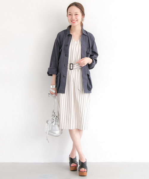 URBAN RESEARCH(アーバンリサーチ)の「UR ROTHCO BDU SHIRTS H.WASH(ブルゾン・レディース・オリーブ/カモフラージュ/ネイビー・FREE)」の5枚目の写真