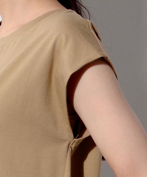 UNITED ARROWS（ユナイテッドアローズ）の「□UWBT テンジク ノースリーブ プルオーバー◆（Tシャツ/カットソー・レディース・ネイビー/ホワイト/ベージュ/ダークブラウン・FREE）」の10枚目の写真