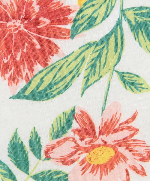 green label relaxing（グリーンレーベルリラクシング）の「【KIDS】ボタニカルプリント ワンピース◆（ワンピース・キッズ・ホワイト/ネイビー・135/105/125/95/115）」の8枚目の写真