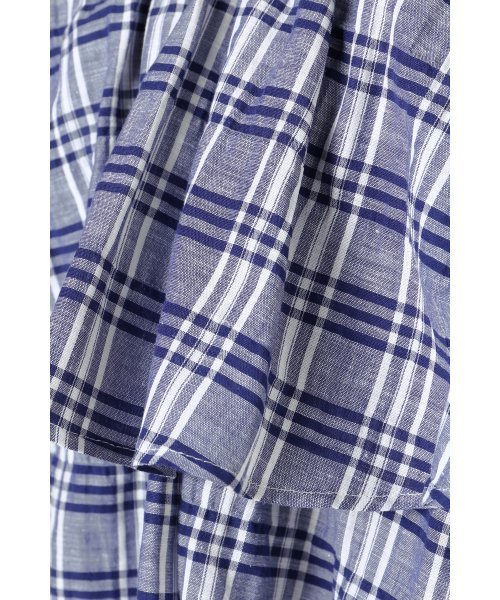 LIMITLESS LUXURY（リミットレスラグジュアリー）の「ギャザーフリルキャミ◆（キャミソール・レディース・ネイビー/ブルー/ホワイト・FREE）」の13枚目の写真