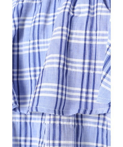 LIMITLESS LUXURY（リミットレスラグジュアリー）の「ギャザーフリルキャミ◆（キャミソール・レディース・ネイビー/ブルー/ホワイト・FREE）」の14枚目の写真