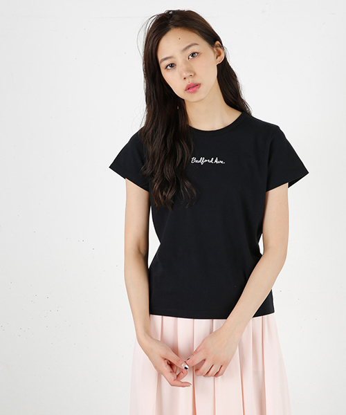 MOUSSY（マウジー）の「Bedford Ave TSJ（Tシャツ/カットソー・レディース・ホワイト/ブラック系その他/ブラック・FREE）」の2枚目の写真