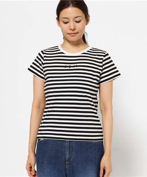 MOUSSY（マウジー）の「Bedford Ave TSJ（Tシャツ/カットソー・レディース・ホワイト/ブラック系その他/ブラック・FREE）」の4枚目の写真