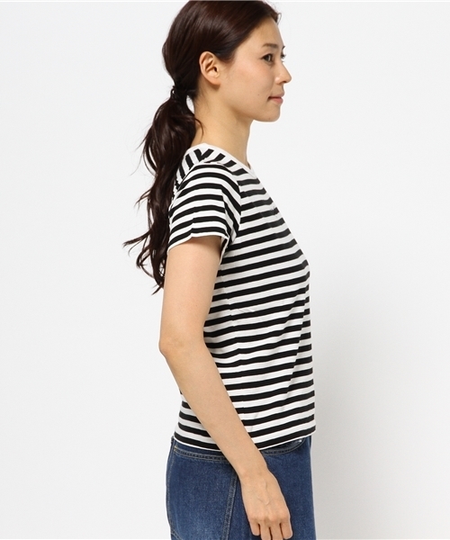 MOUSSY（マウジー）の「Bedford Ave TSJ（Tシャツ/カットソー・レディース・ホワイト/ブラック系その他/ブラック・FREE）」の5枚目の写真