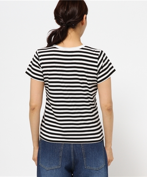 MOUSSY（マウジー）の「Bedford Ave TSJ（Tシャツ/カットソー・レディース・ホワイト/ブラック系その他/ブラック・FREE）」の6枚目の写真