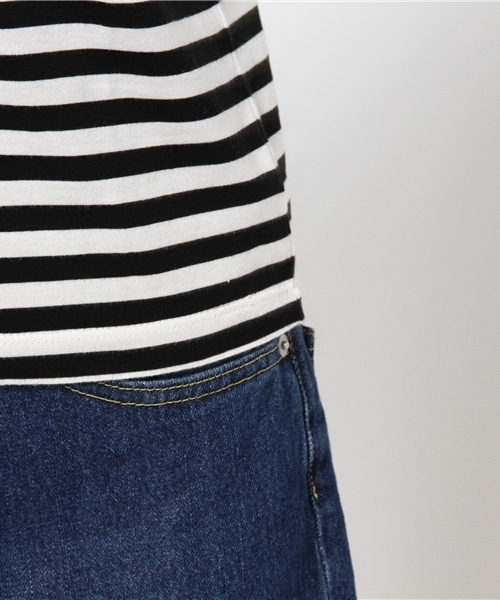 MOUSSY（マウジー）の「Bedford Ave TSJ（Tシャツ/カットソー・レディース・ホワイト/ブラック系その他/ブラック・FREE）」の9枚目の写真