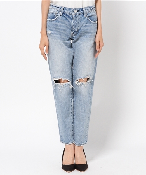 新品 MOUSSY POWDER Tapered ジーンズ デニム W24 moussy - ♡moussy パウダーデニム 24インチ♡NudieJeans DIESEL