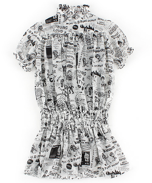 HYSTERIC MINI（ヒステリックミニ）の「Matt NY PUNK 総柄シフォン 