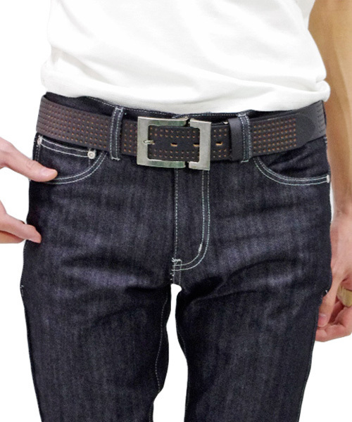 ８(eight)（エイト）の「パンチング加工レザーベルト（ベルト・メンズ・ホワイト/レッド/ブラック・FREE）」の5枚目の写真