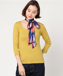 VENCEEXCHANGE | スカーフ付きワイドリブプルオーバー                 (Tシャツ/カットソー)