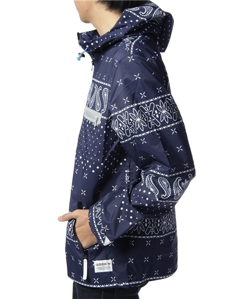 ドジャース ナイロン プルオーバー ジャケット アディダス XXL レア