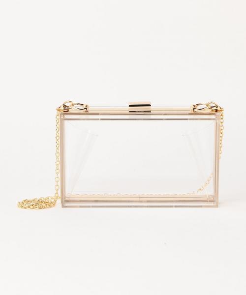 Another Edition（アナザーエディション）の「アクリルスクエアバッグ（ショルダーバッグ・レディース・その他1/ダークグレー・FREE）」の9枚目の写真