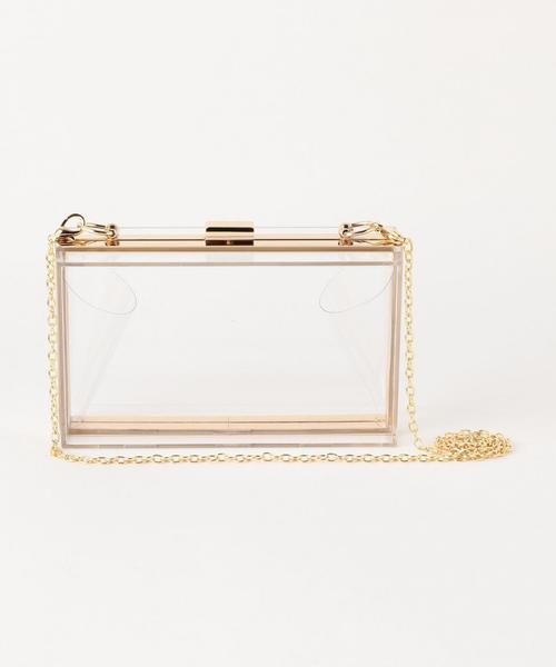 Another Edition（アナザーエディション）の「アクリルスクエアバッグ（ショルダーバッグ・レディース・その他1/ダークグレー・FREE）」の4枚目の写真