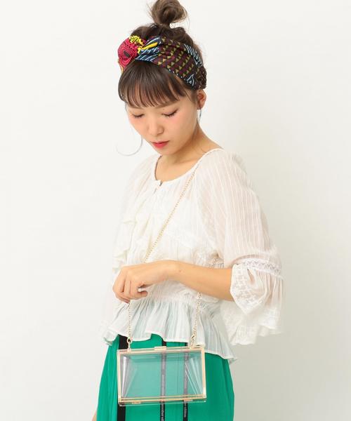 Another Edition（アナザーエディション）の「アクリルスクエアバッグ（ショルダーバッグ・レディース・その他1/ダークグレー・FREE）」の14枚目の写真