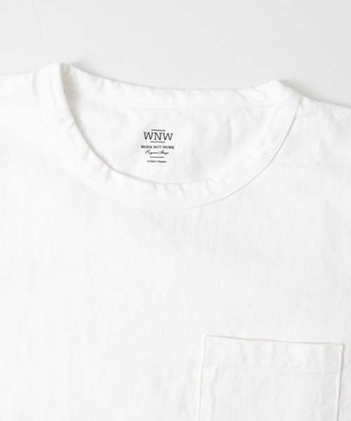 WORK NOT WORK URBAN RESEARCH（ワークノットワークアーバンリサーチ）の「WORK NOT WORK　C/N SUPERHEAVY POCKET Tee（Tシャツ/カットソー・レディース・グレー系その他/ブラック/オフホワイト/ネイビー・1）」の8枚目の写真