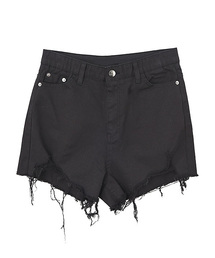 Eldia'lu | ハイウエストダメージショートパンツ(デニムパンツ)