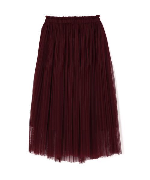 NATURAL BEAUTY BASIC(ナチュラルビューティーベーシック)の「細プリーツチュールスカート(スカート・レディース・ボルドー/ブラック・SMALL/MEDIUM)」の15枚目の写真