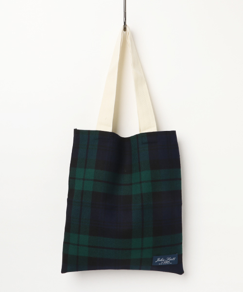 SHIPS（シップス）の「JOHN SCOTT:チェックトートバッグ（トートバッグ・レディース・レッド/グリーン・ONE SIZE）」の2枚目の写真