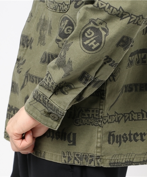 HYSTERIC GLAMOUR（ヒステリックグラマー）の「METAL LOGO総柄 長袖